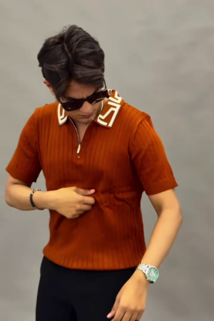 Men Polo Collar T-shirt