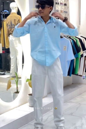 Striped Pure Cotton Button-Down Collar Shirts