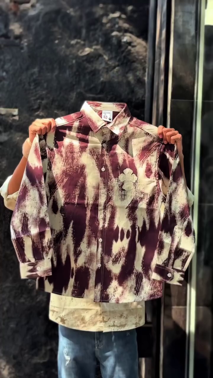 Men Opaque Printed Casual Relaxed Fit Shirt - Image 3