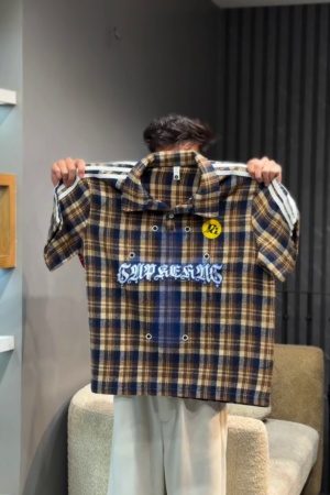 Men Yellow & Black Regular Fit Checked Casual Shirt