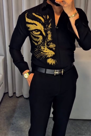 Slim Fit Cotton Party Shirt