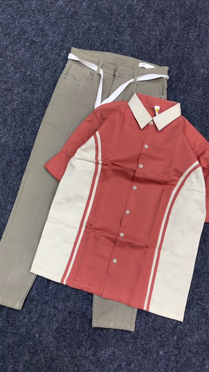Men Colourblocked Spread Collar Cotton Casual Shirt - Image 3