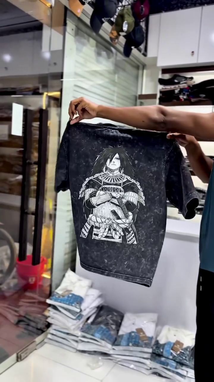 Unisex Bleach Anime Oversized Stone Washed T Shirts for Men - Image 9