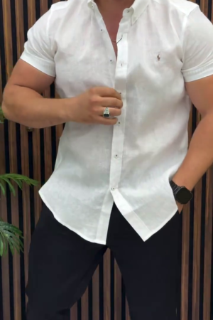 Slim Fit Short Sleeves Shirt