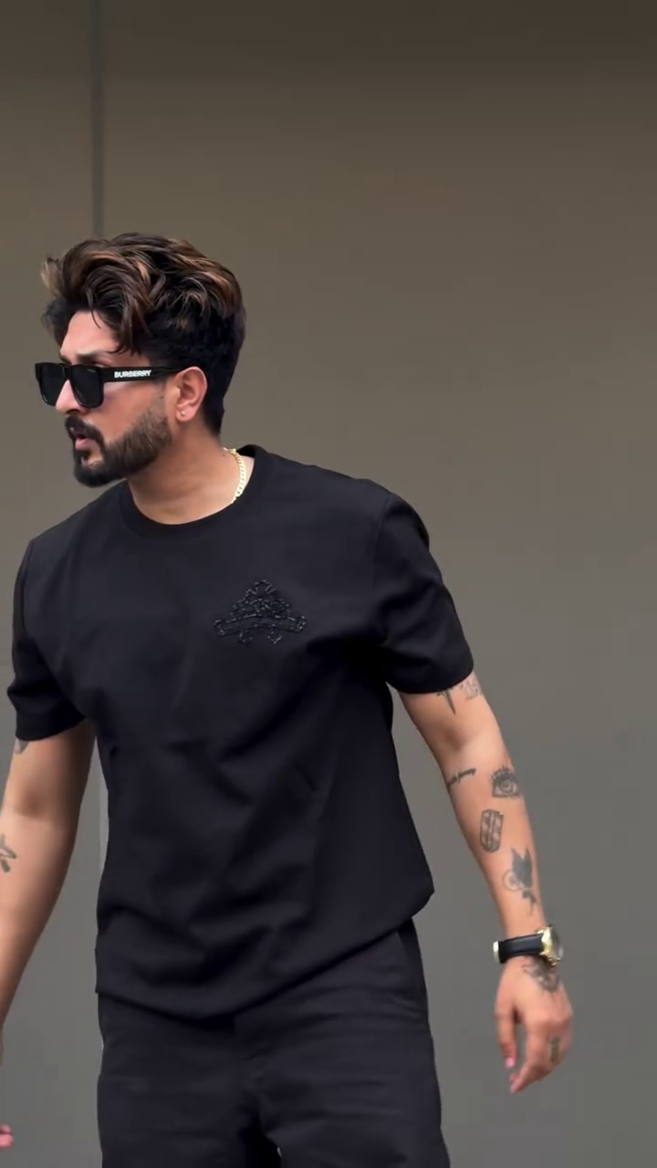 Men Printed Lime Green Cotton Oversized Fit T-Shirts - Image 4