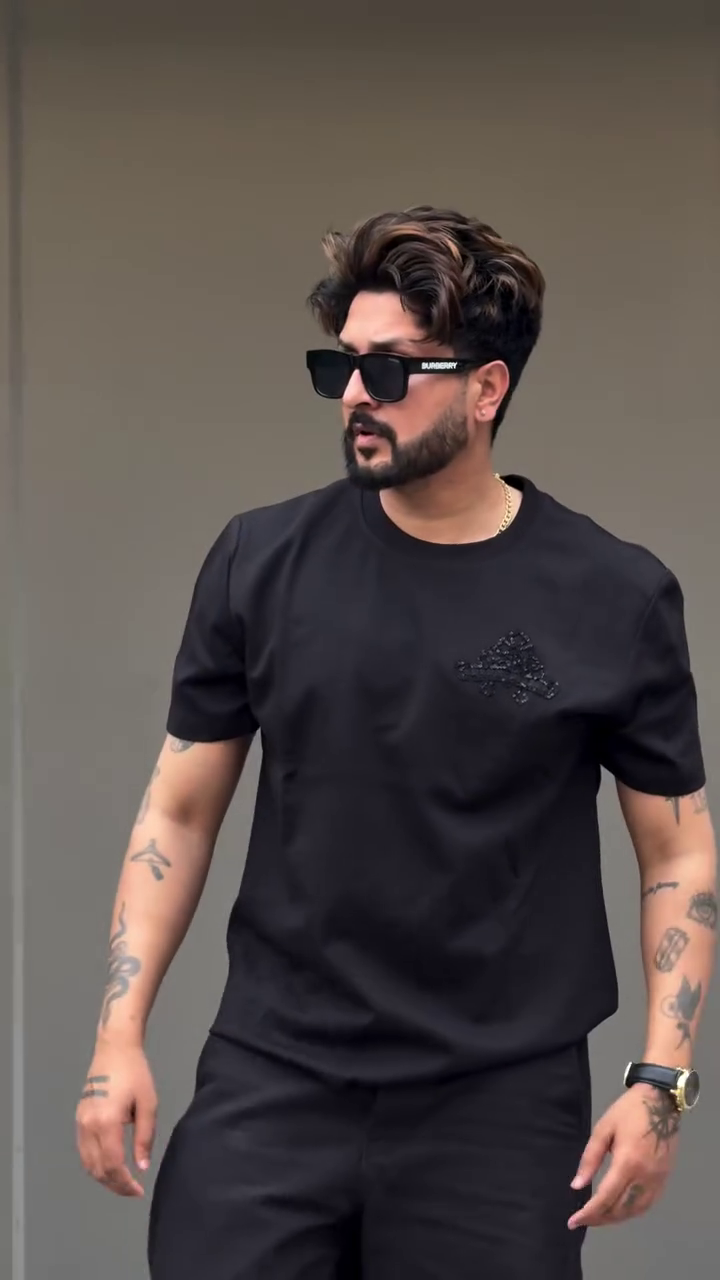 Men Printed Lime Green Cotton Oversized Fit T-Shirts - Image 3