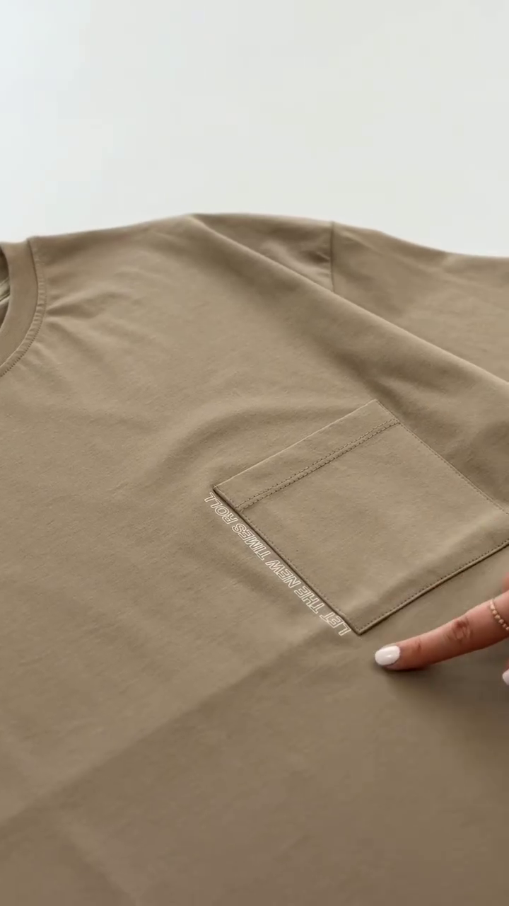 Groove Men Super Combed Cotton Oversized Textured T-Shirt with Zipper Pocket - MZ02 - Image 7
